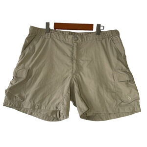 The North Face Womens Shorts Size 10 Beige Nylon Cargo Hiking Outdoors